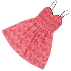 Mason & Mackenzie Coral/Black Sundress XS